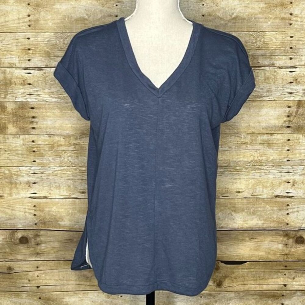 Loft Casual Linen Blend Casual Minimalist Everyday Wear Blouse Size Small